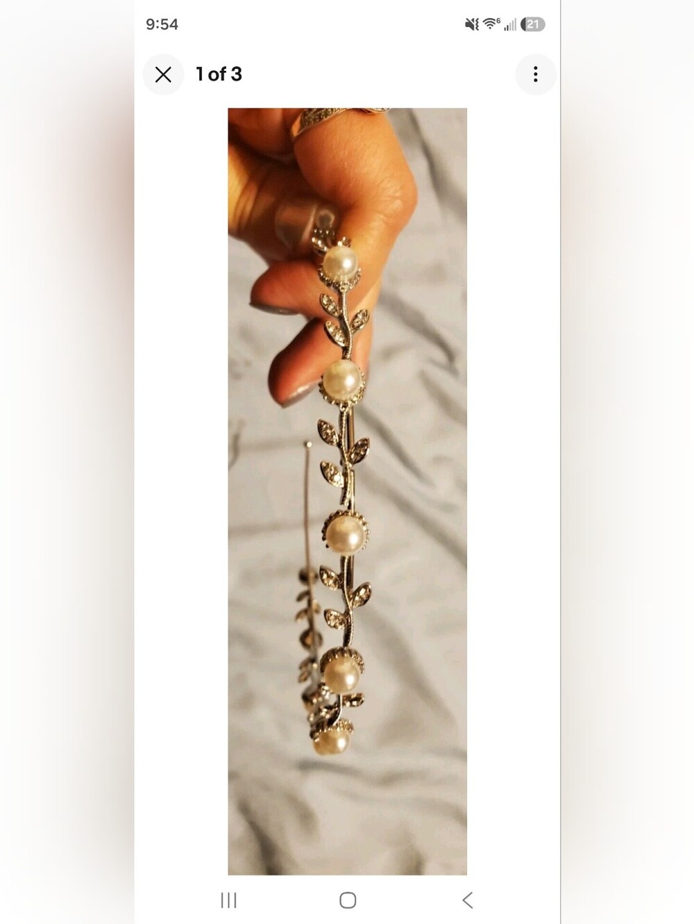 Sweetv Flower Girl Pearl Headband Wedding Communion Formal